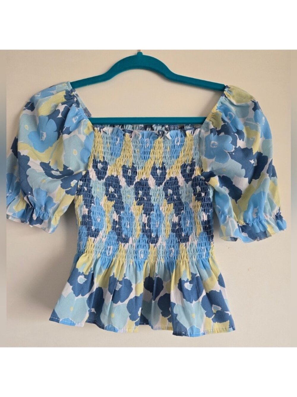 Blue Floral Top